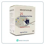 نوار تست قندخون بایونیم Bionime بسته 25 عددی
