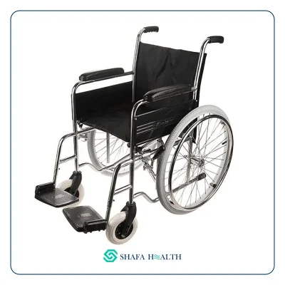 ویلچر ساده ایران بهکار مدل ۷۰۳ آبکرم چرخ عقب بادی